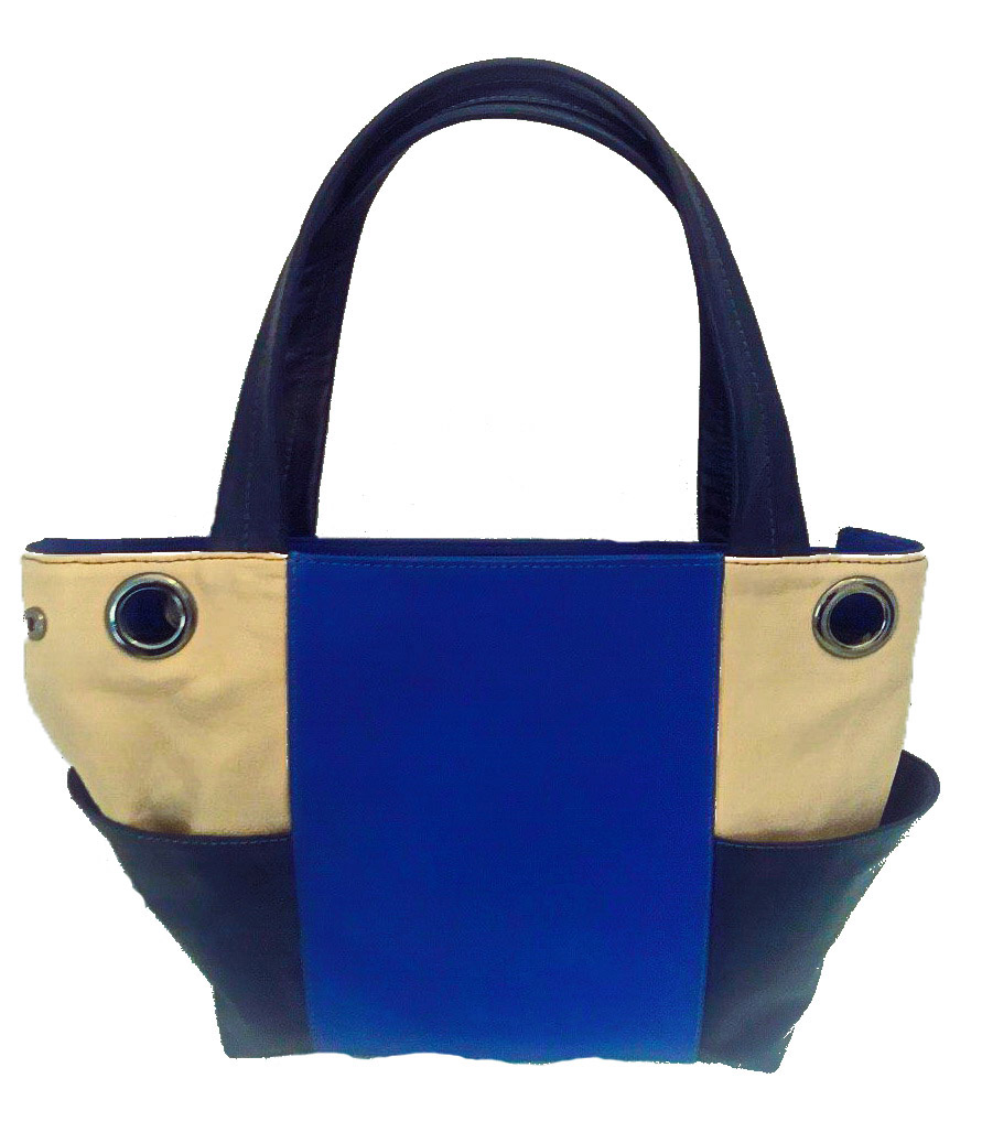 Women Top Handle  Handbags Messenger Shoulder Bag for Women Blue Leather Bag